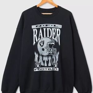 NFL Raider Nation Black Crewneck Sweater